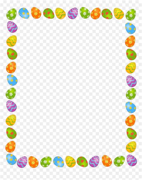 Easter Eggs Border Transparent Background - Flip Flop Border Png, Png Download - vhv