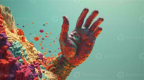 design voxel human hand ai generated 29596666 Stock Photo at Vecteezy