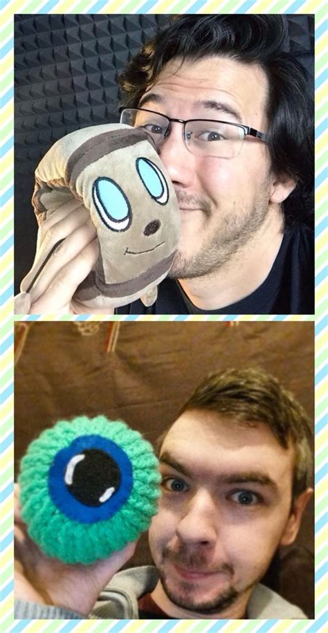 Markiplier and Jacksepticeye with their plushies. =3 | Markiplier ...