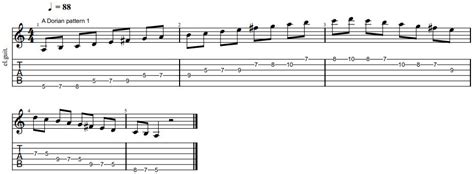 The Dorian Mode Across The Fretboard (with guitar lick examples)