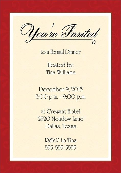 17 Free Email Invitations Templates | Ziel Templates | Dinner invitation template, Party invite ...