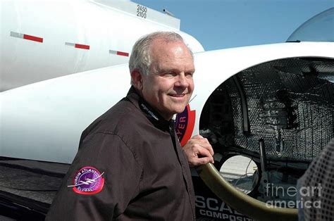 Steve Fossett With Globalflyer Photograph by Nasa/jack Pfaller/science ...