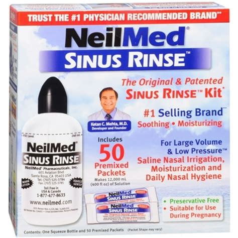 NeilMed Sinus Rinse Kit 1 Each - Walmart.com - Walmart.com