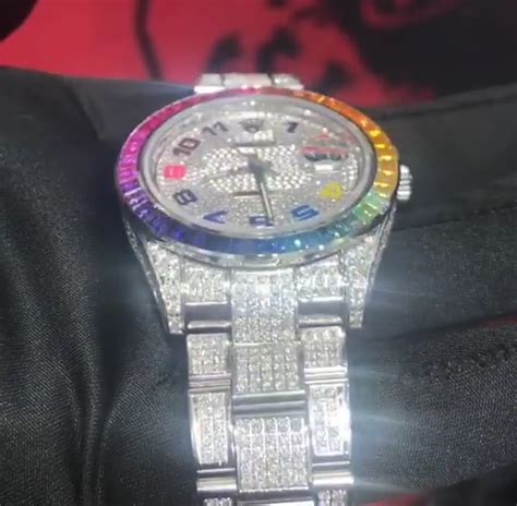 Check out the new rainbow diamond Rolex watch worth $1million