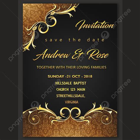 Invitation Card Design Template Template Download on Pngtree