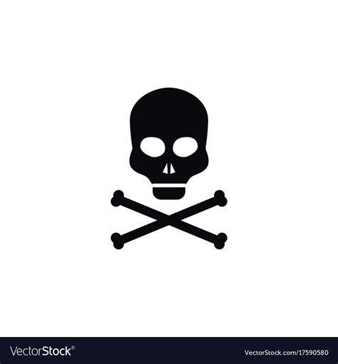 Isolated dead icon bone element can Royalty Free Vector