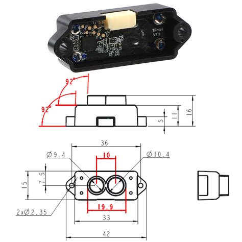 MakerHawk Obstacle Avoidance Sensor Lidar Detector Tiny Lidar Module 0. ...