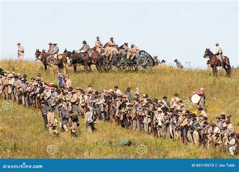 Confederate Soldiers Ready for Battle Editorial Stock Photo - Image of actors, battle: 83110573