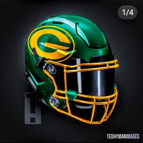 Green Bay Packers | New nfl helmets, Mini football helmet, Cool ...