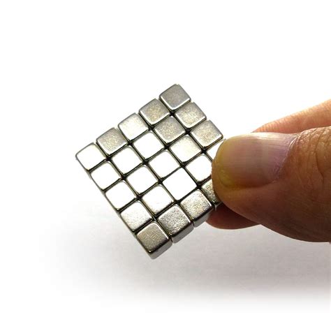 Cube Neodymium Magnets - 5mm, N35 - 25pcs - Super Strong Neodymium ...