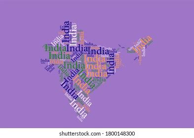 India Map Word Cloud Concept Stock Illustration 1800148300 | Shutterstock