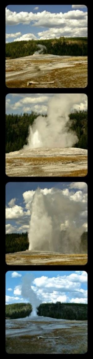 Old Faithful Eruption Sequence ... Click through on the image to the originating site to ...