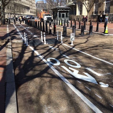 The new White House bike ramps just got painted lanes – Greater Greater Washington