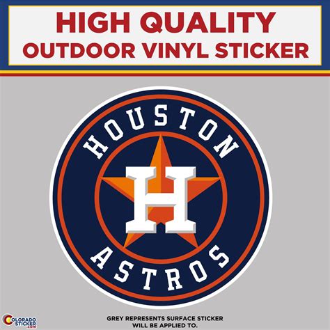 Houston Astros, High Quality Vinyl Stickers