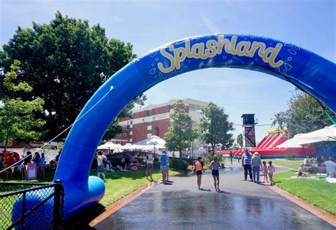 WIN Family Passes to Splashland | Inflatable water park, Kids slide, School holidays