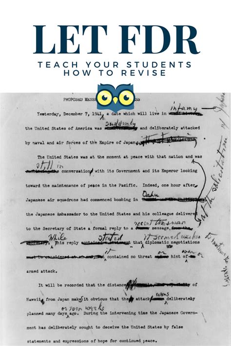 Teachers can use FDR's famous Pearl Harbor Speech to help their students understand the ...