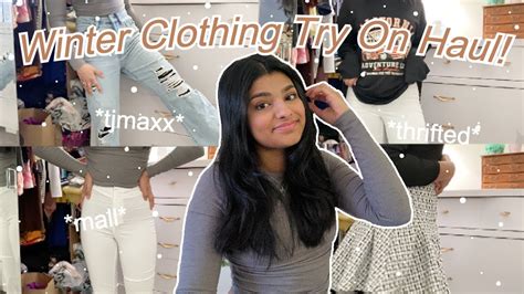 Winter Clothing Haul *try on* - YouTube