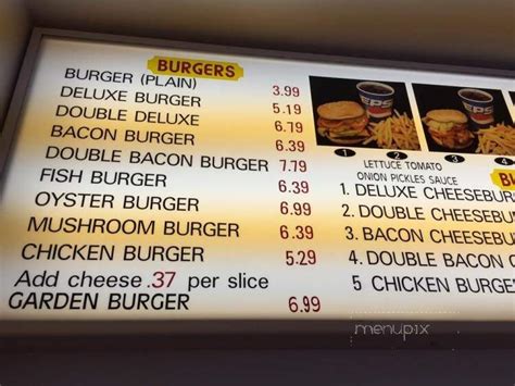 Menu of Burger Stand in Hoodsport, WA 98548