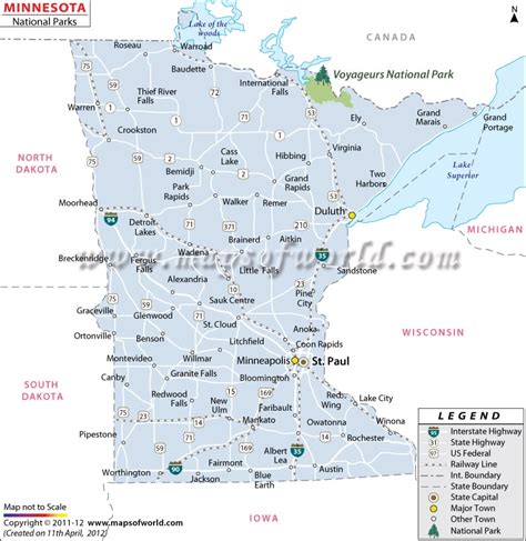 Minnesota National Parks Map | Minnesota State Parks Map