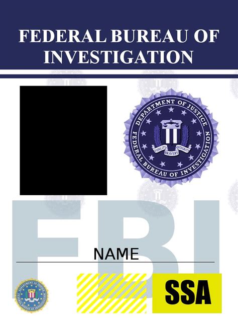 Free Printable Fbi Badge Template - Printable Templates