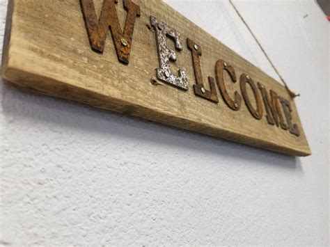 Rustic Welcome Sign Rustic Welcome Sign Porch Vintage | Etsy