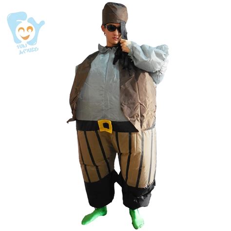 Pirate Costume Halloween Costume Men Cosplay Inflatable Caribbean ...