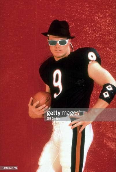 Portrait of Chicago Bears QB Jim McMahon wearing sunglasses and... News ...