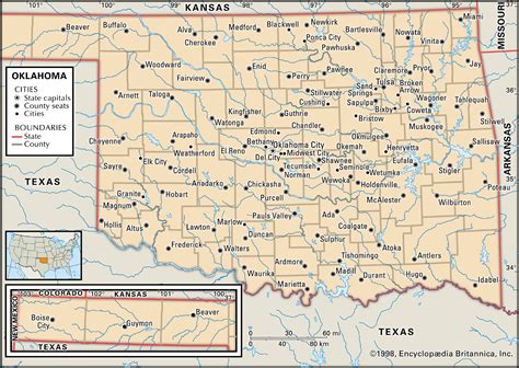 Oklahoma Map Regions