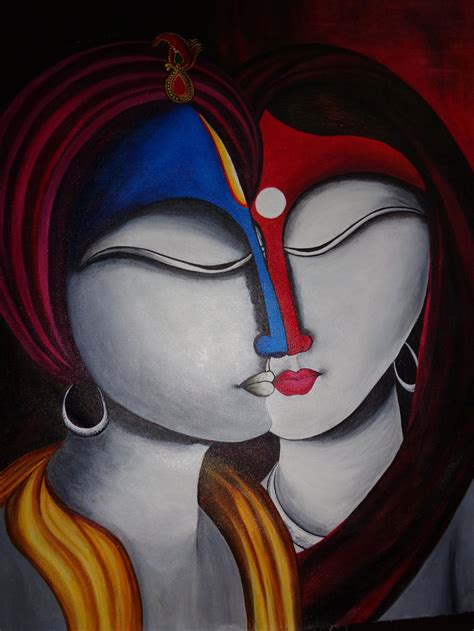 20 Modern Art Paintings Of Radha Krishna