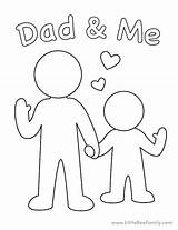 Dad And Me Coloring Page FREE Fathers Day Printable  crafts sketch template