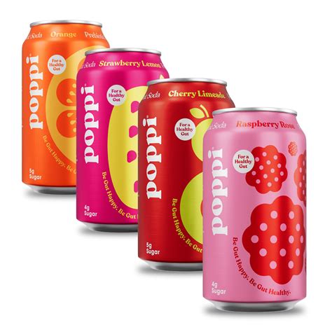 Buy POPPI Sparkling Prebiotic Soda w/Gut & Benefits, Beverages w/Apple ...