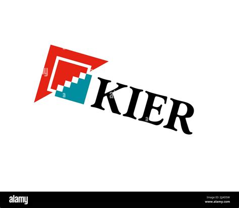 Kier Group, rotated logo, white background B Stock Photo - Alamy