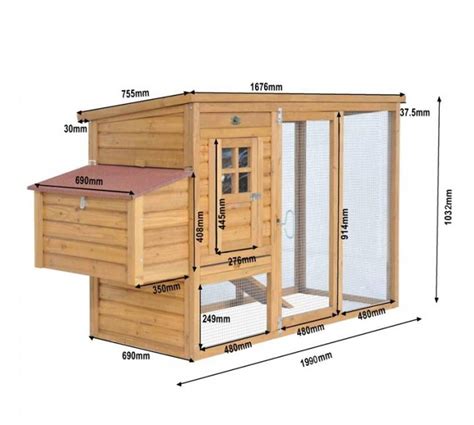 chicken coop with dimensions | Building a chicken coop, Chicken coop ...