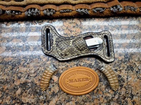 Case Mini Trapper sheath, Rattlesnake Knife Sheath, Horizontal Knife S ...