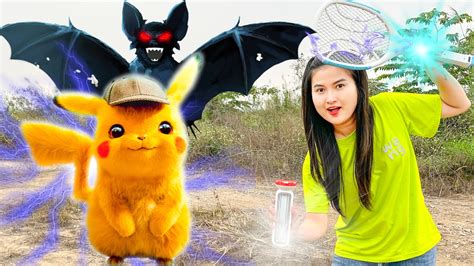 Changcady giải cứu pikachu khỏi con dơi khổng lồ - YouTube