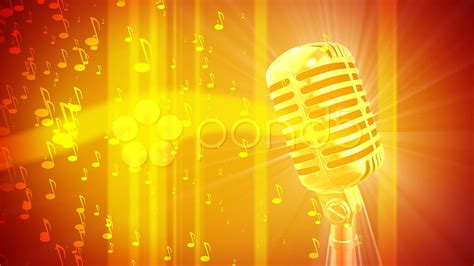 Music, Orange, Musical Instruments, Illustration, Microphone - Singing - & Background , Singing ...