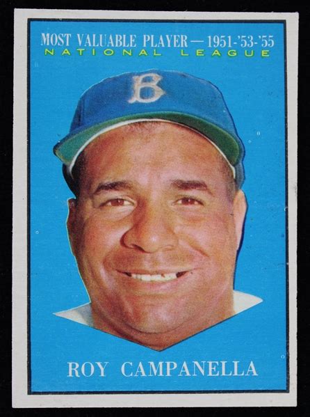 Lot Detail - 1961 Roy Campanella Brooklyn Dodgers Topps Trading Card #480