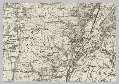 1890 Collection - Church Stretton Ordnance Survey Map– I Love Maps