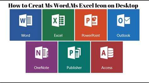 How to create ms word icon on desktop/ms icon/ms office icon on desktop ...