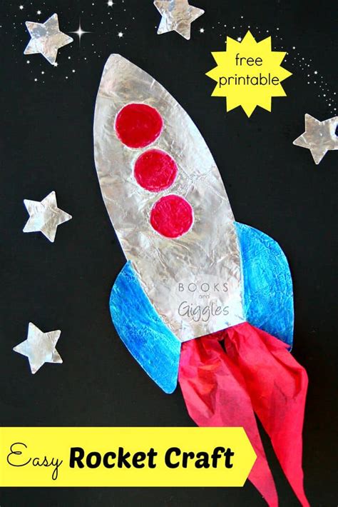 How to Make a Rocket Craft for Kids that SHINES