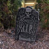 10PCS Halloween Tombstone Decorations Gravestone Decor for Graveyard Headstone Yard Signs ...