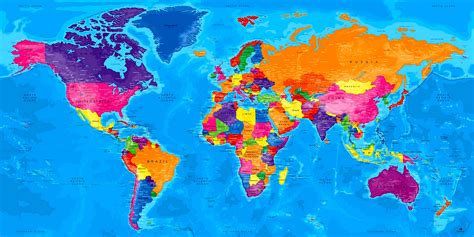 High Resolution World Map Wallpapers