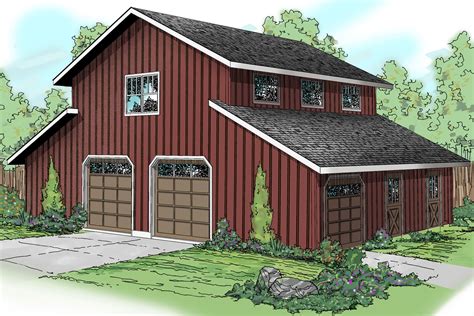 Barn Style Garage with Rec Room - 72795DA | Architectural Designs ...