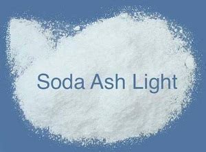 Soda ash light is known as a white powder, without any smell.