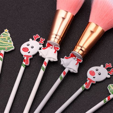 Christmas Makeup Brushes Set Kit Beautiful Professional Make Up Brush ...