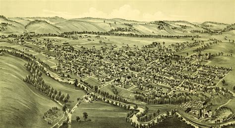 Old map reveals bird’s eye view of Ligonier, Pennsylvania in 1900 - KNOWOL