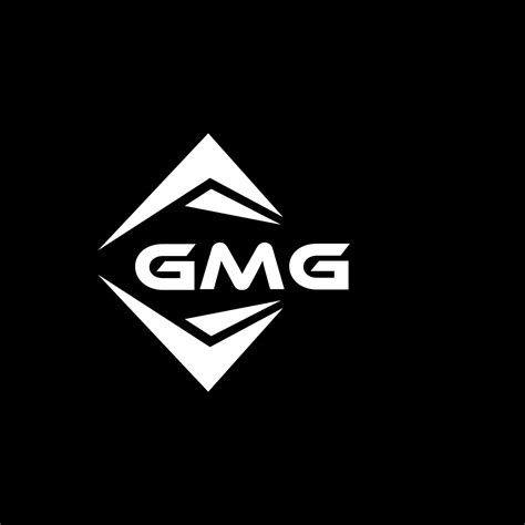 GMG abstract technology logo design on Black background. GMG creative initials letter logo ...