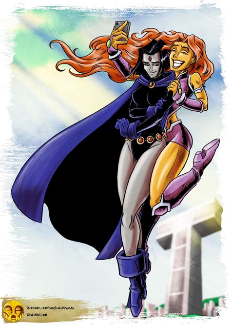 [Fan Art] Starfire X Raven by Dinocomics4ever : r/DCcomics