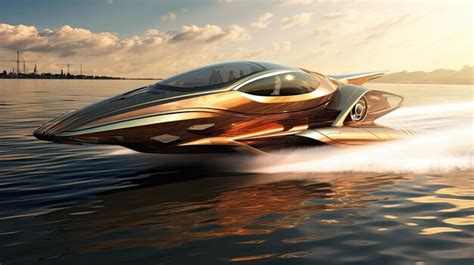 Premium AI Image | Hydrofoil watercraft speed transportation