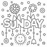 Sunday Coloring Pages 4 Printable Sheets Simple To Draw Easy For  sketch template
